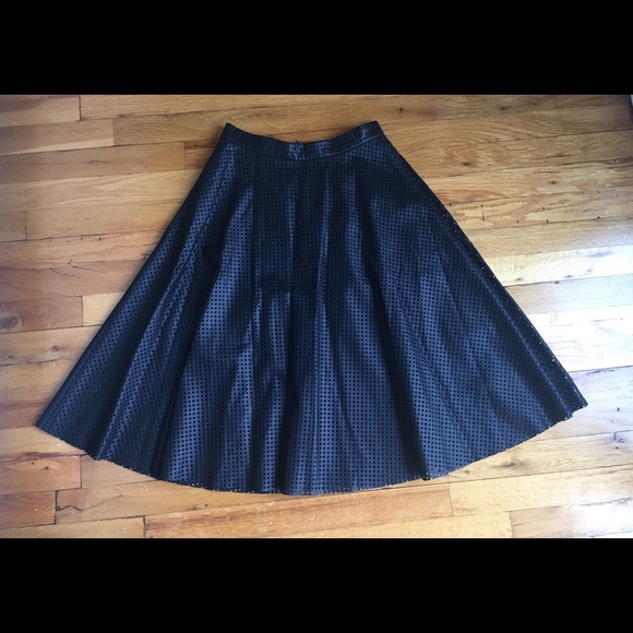 Midi leather skirt - Picture 2 of 6